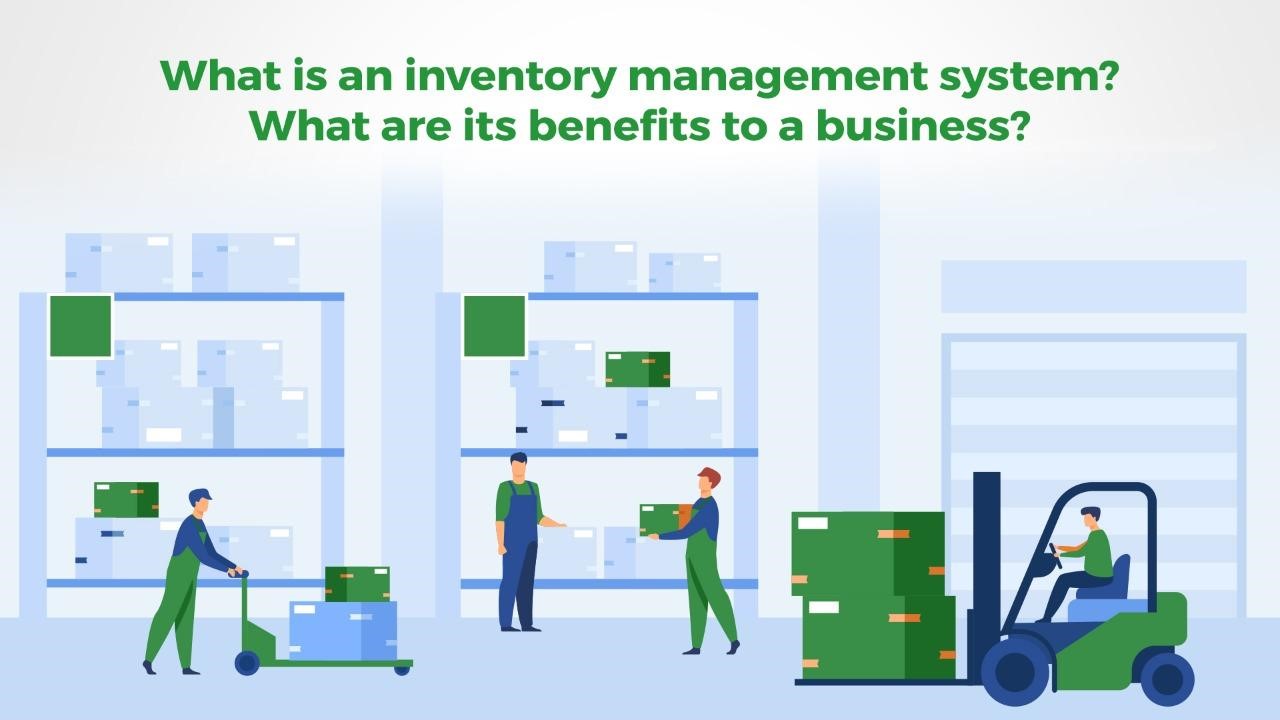 What is an inventory management system? What are its benefits to a business?